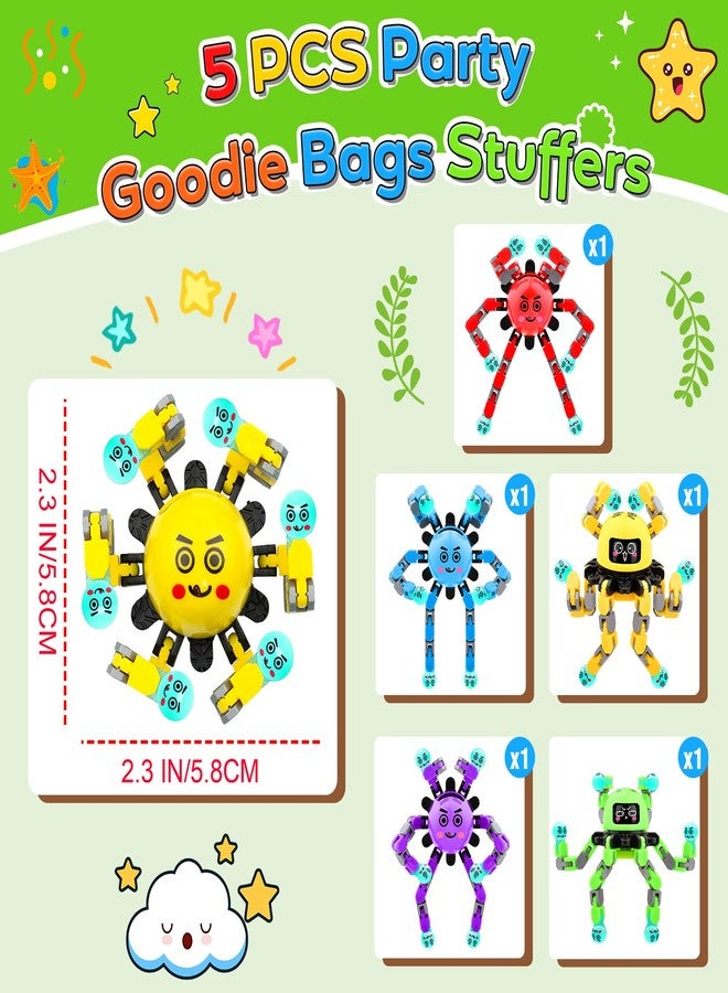 ASIOWELY 5 PCS Fidget Spinner Toys for Kids & Adults,Party Favors Supplies Goodie Bags,Classroom Fidget Sensory Bulk Small Prizes Boys Girl Toy for 3-6-8-12 Birthday Valentines Day Gifts for Men Teens - Image 3